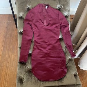 Burgundy Dress
